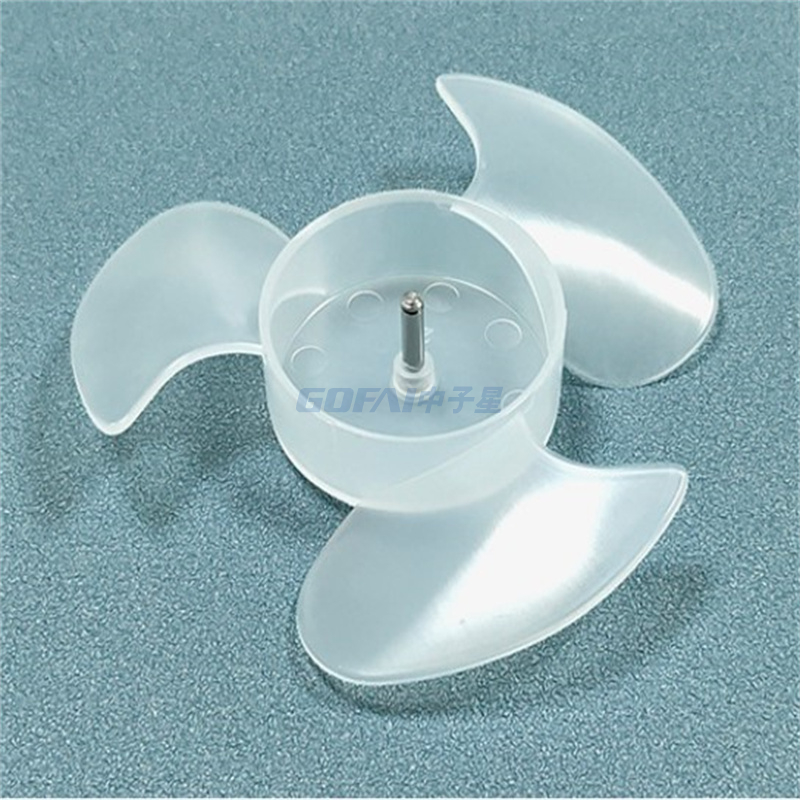 OEM -mallipuhaltimen terät tuulettimen käyttöön (12 '', 16 '') 3 terät muovinen valkoinen läpinäkyvä väri
